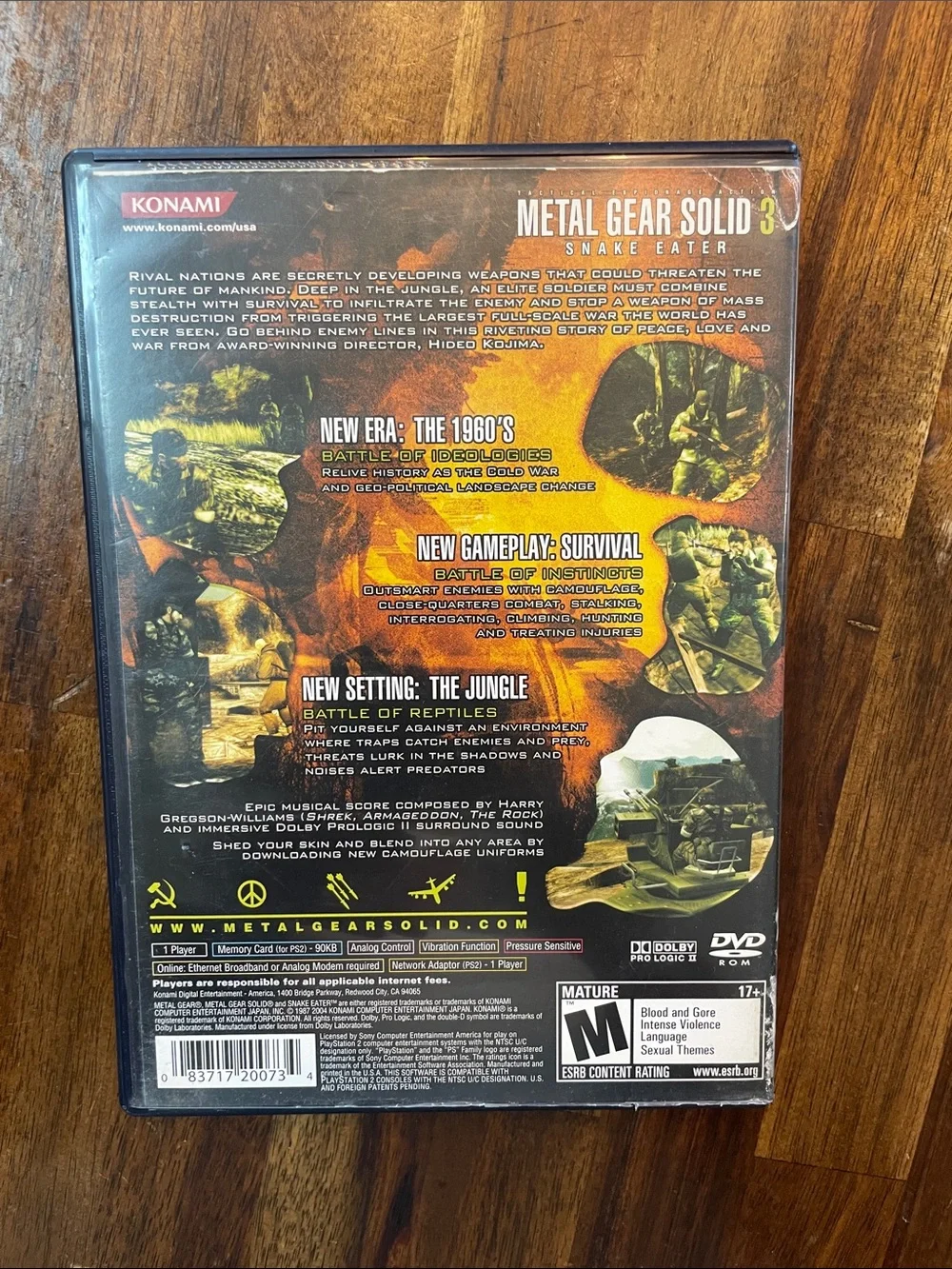 PS2 Metal Gear Solid 3